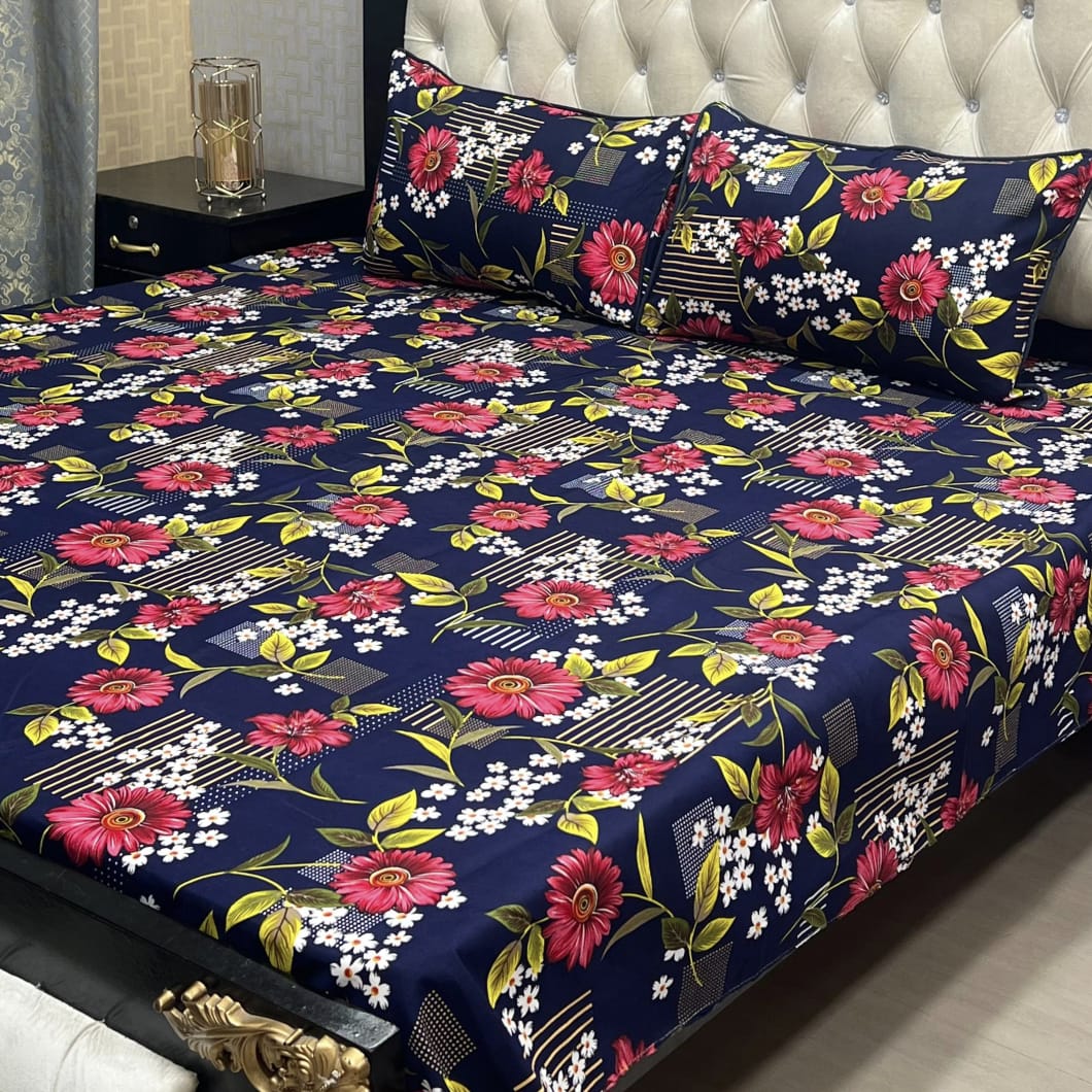 Crystal cotton Double Bedsheet