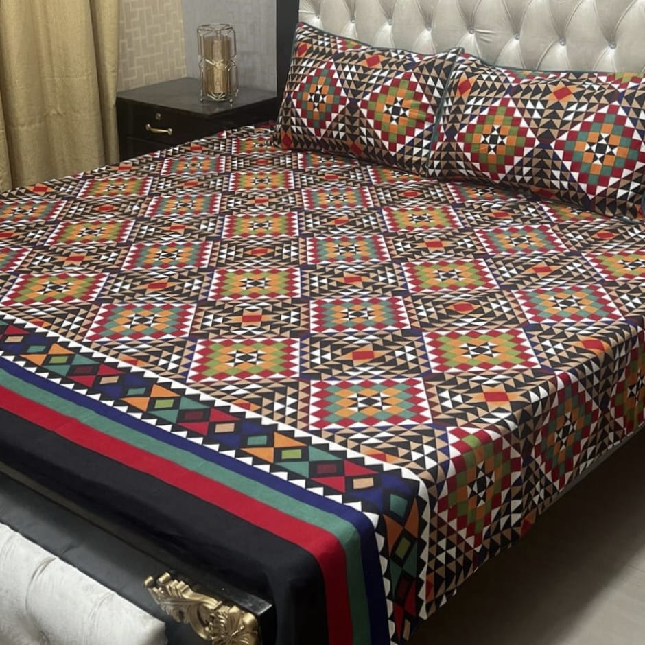 Crystal cotton Double Bedsheet