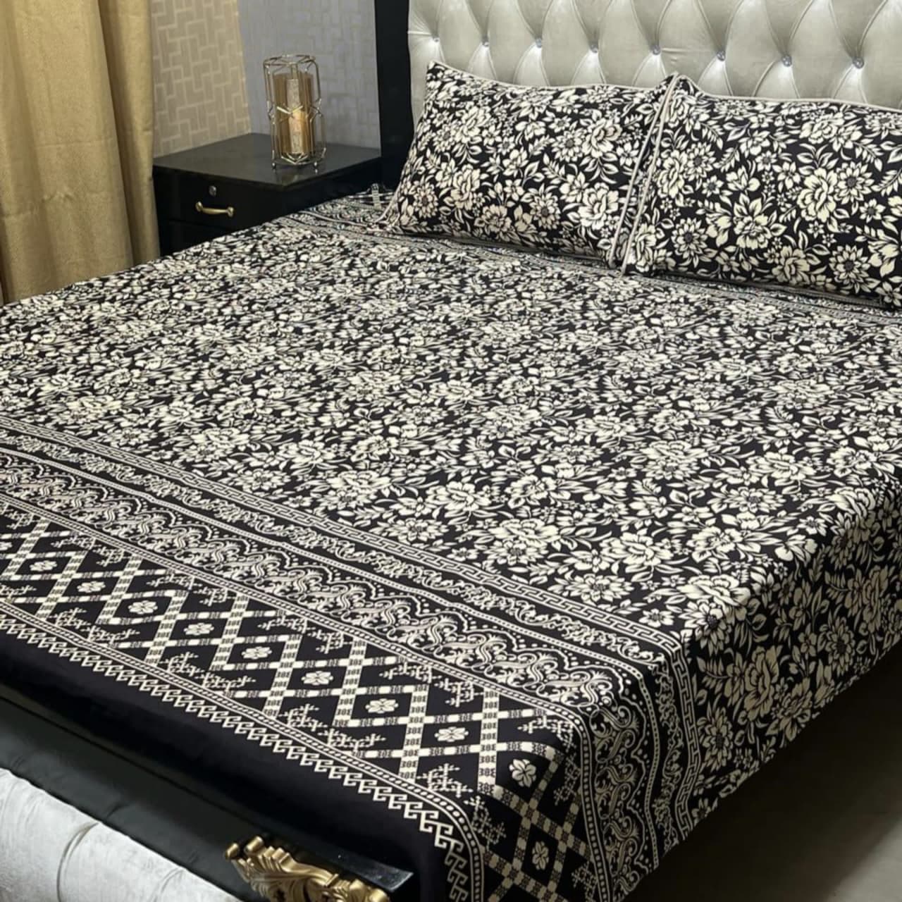 Crystal cotton Double Bedsheet