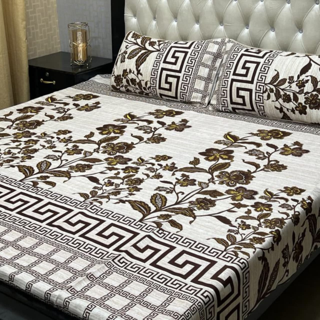 Crystal cotton Double Bedsheet