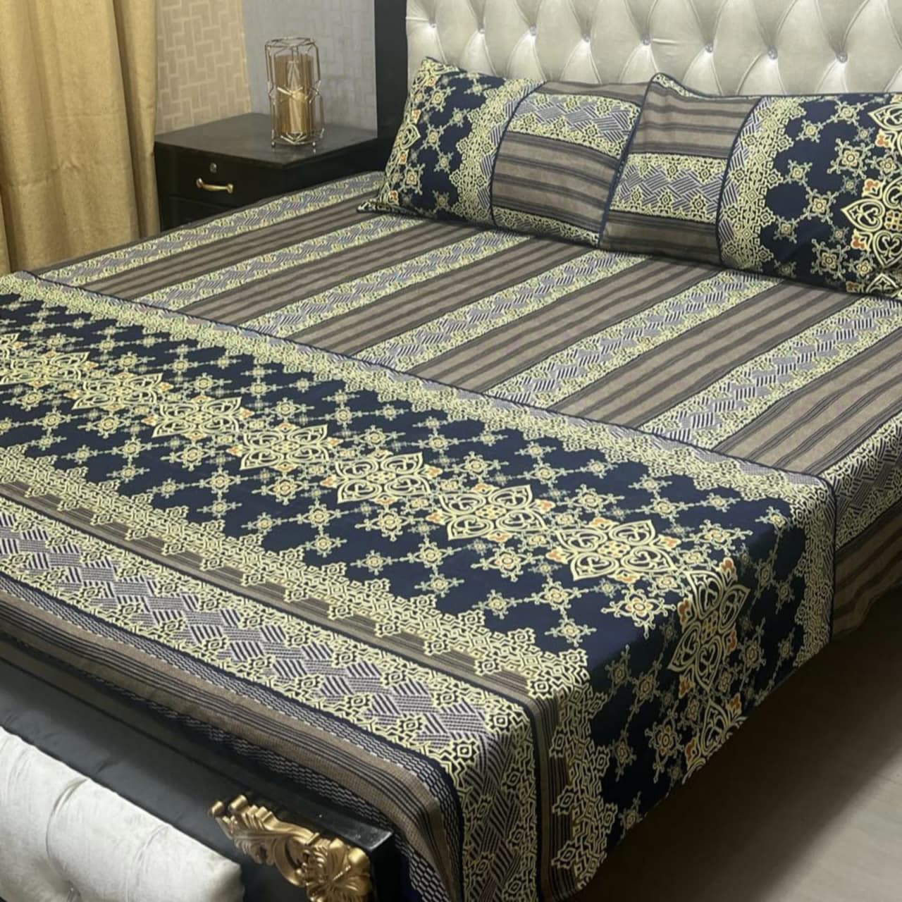 Crystal cotton Double Bedsheet