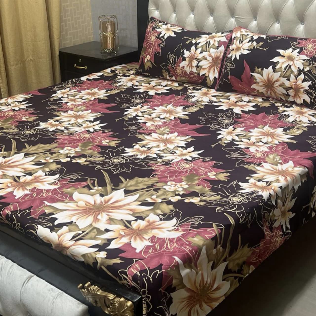 Crystal cotton Double Bedsheet