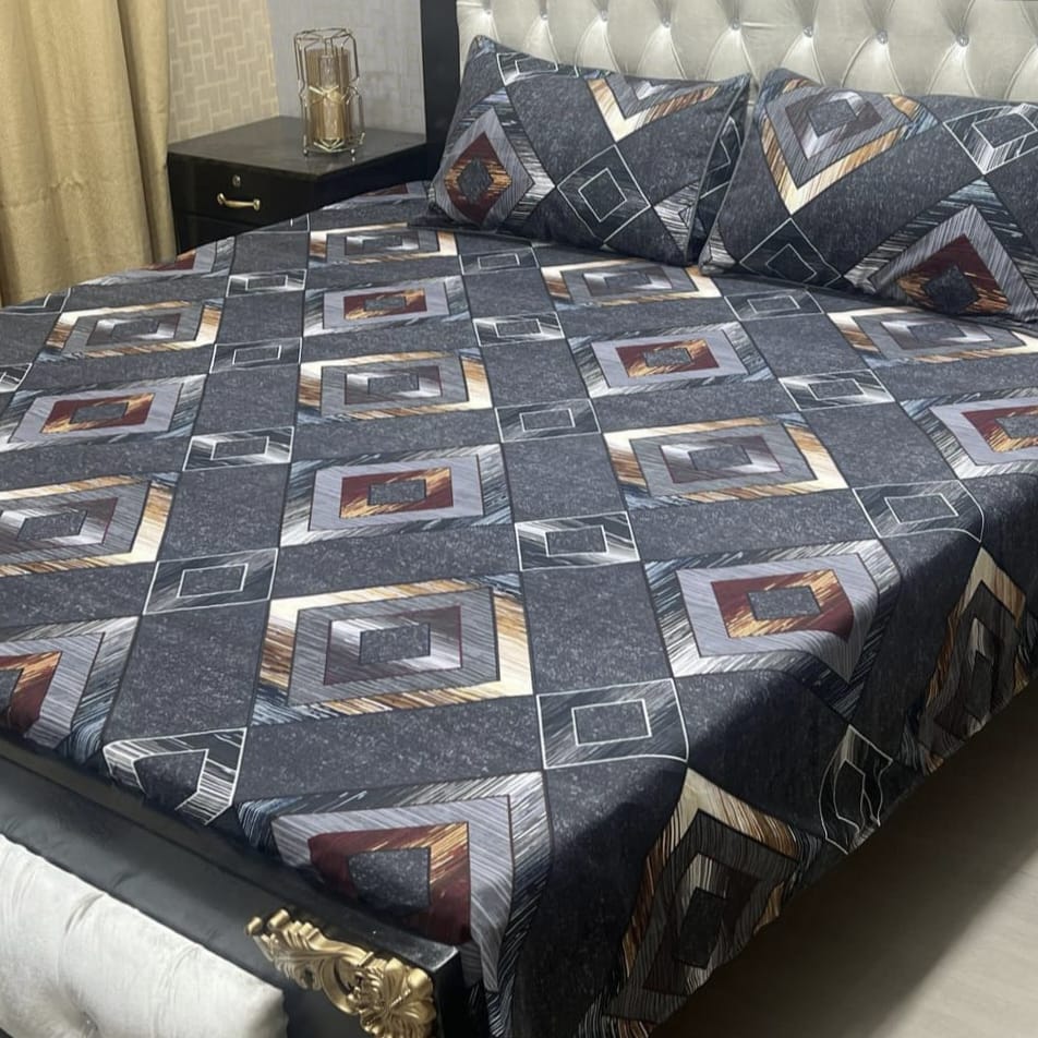 Crystal cotton Double Bedsheet