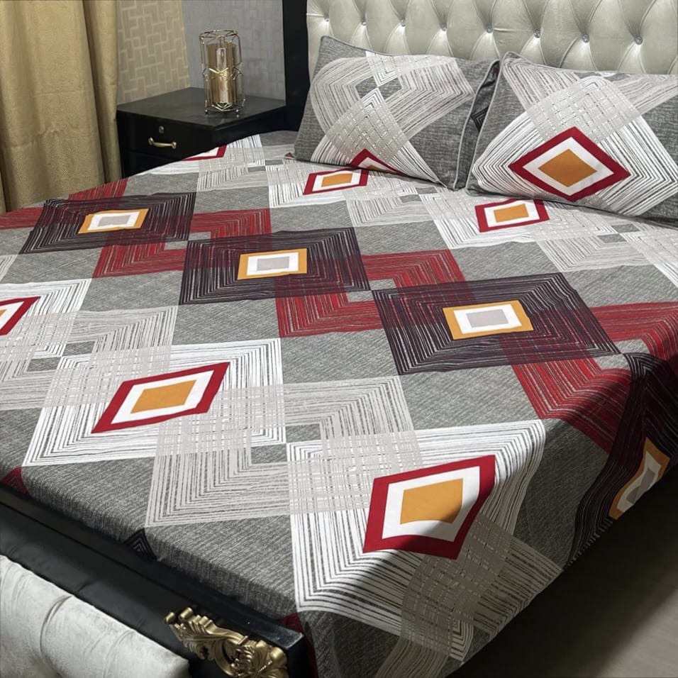 Crystal cotton Double Bedsheet