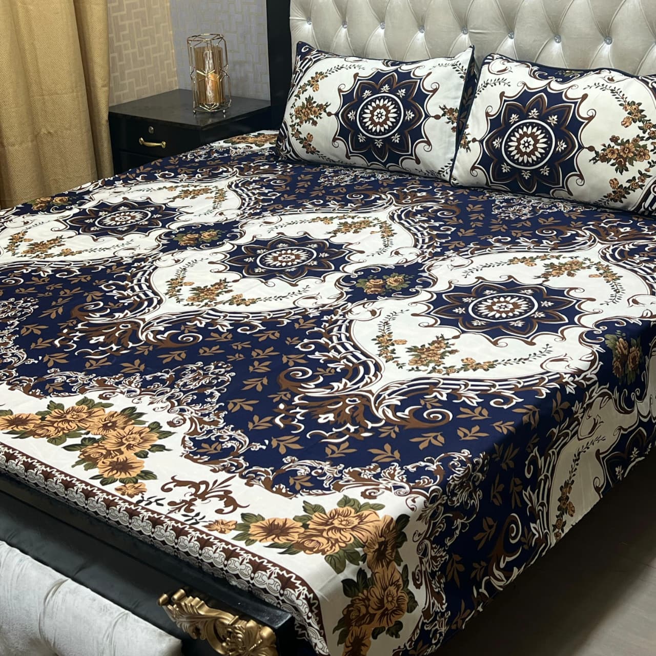 Crystal cotton Double Bedsheet
