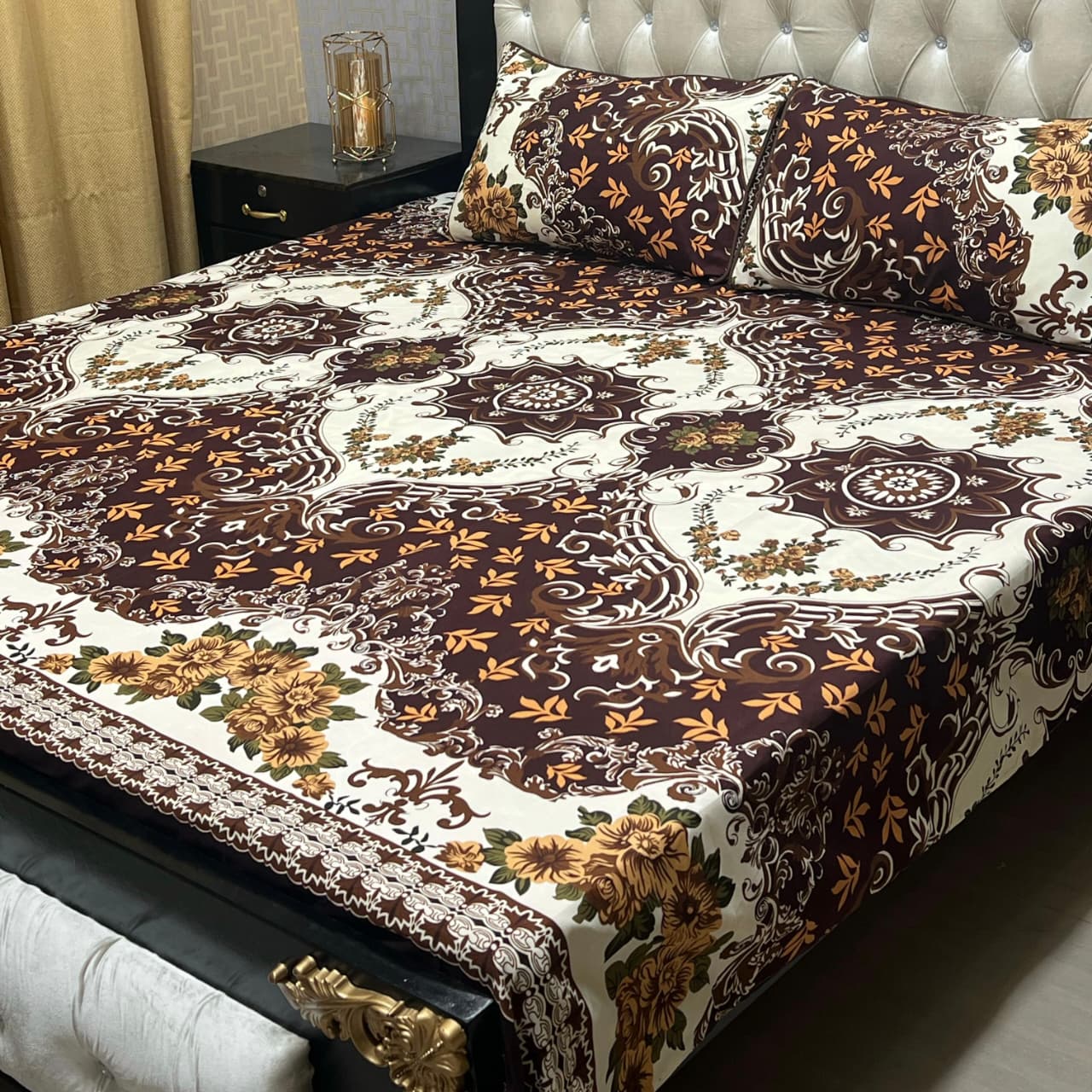 Crystal cotton Double Bedsheet