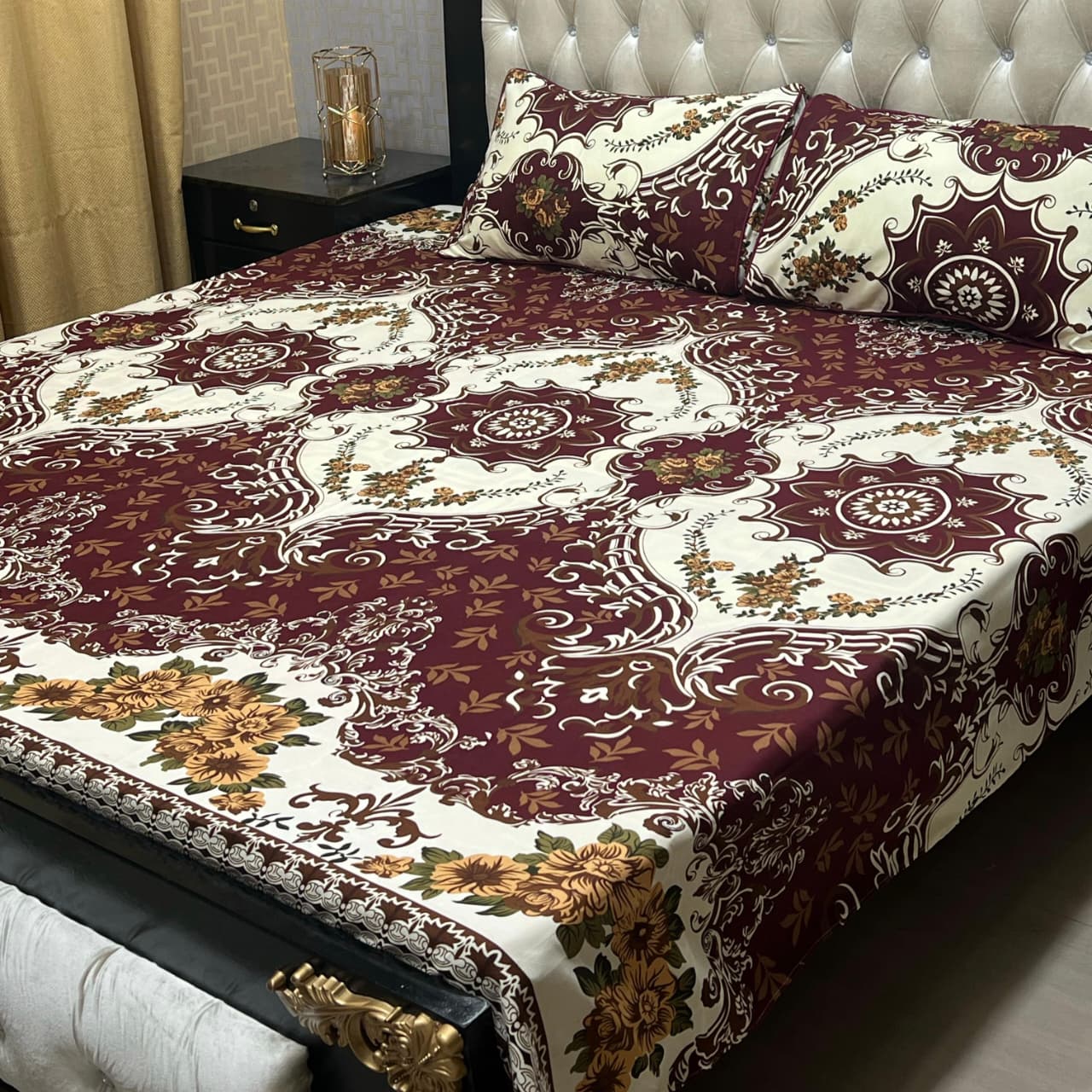 Crystal cotton Double Bedsheet