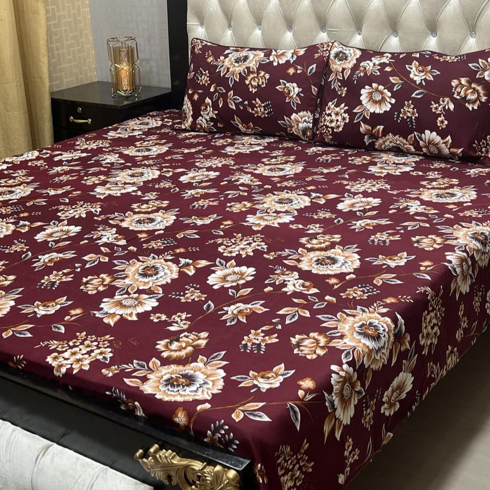 Crystal cotton Double Bedsheet