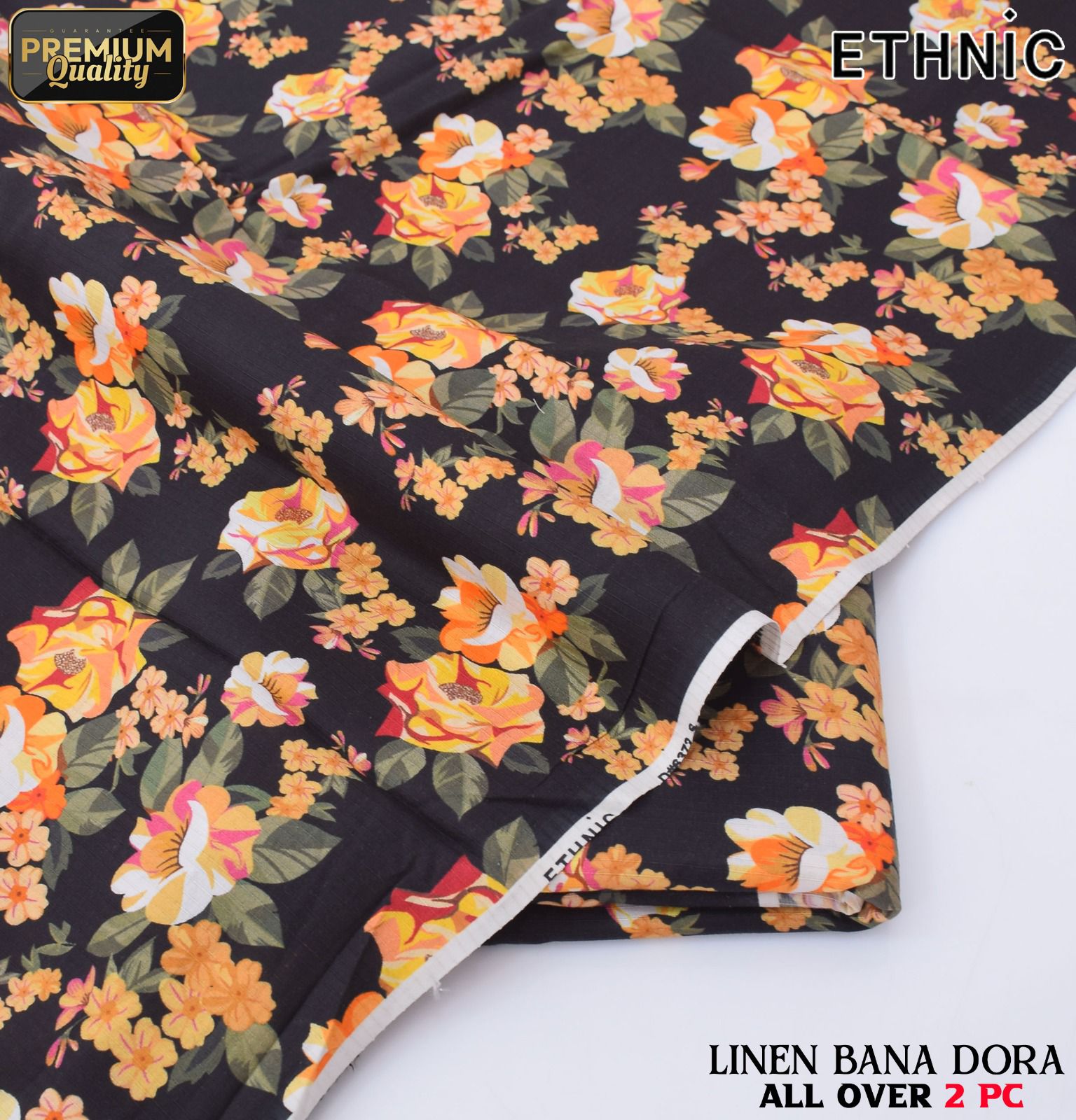 Ethnic+Iznik+Gul Ahmed Airjet Linen Bana Dora 2-Piece Suit