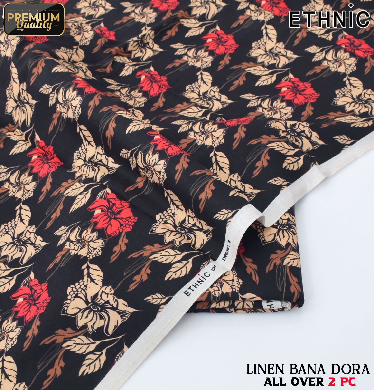 Ethnic+Iznik+Gul Ahmed Airjet Linen Bana Dora 2-Piece Suit
