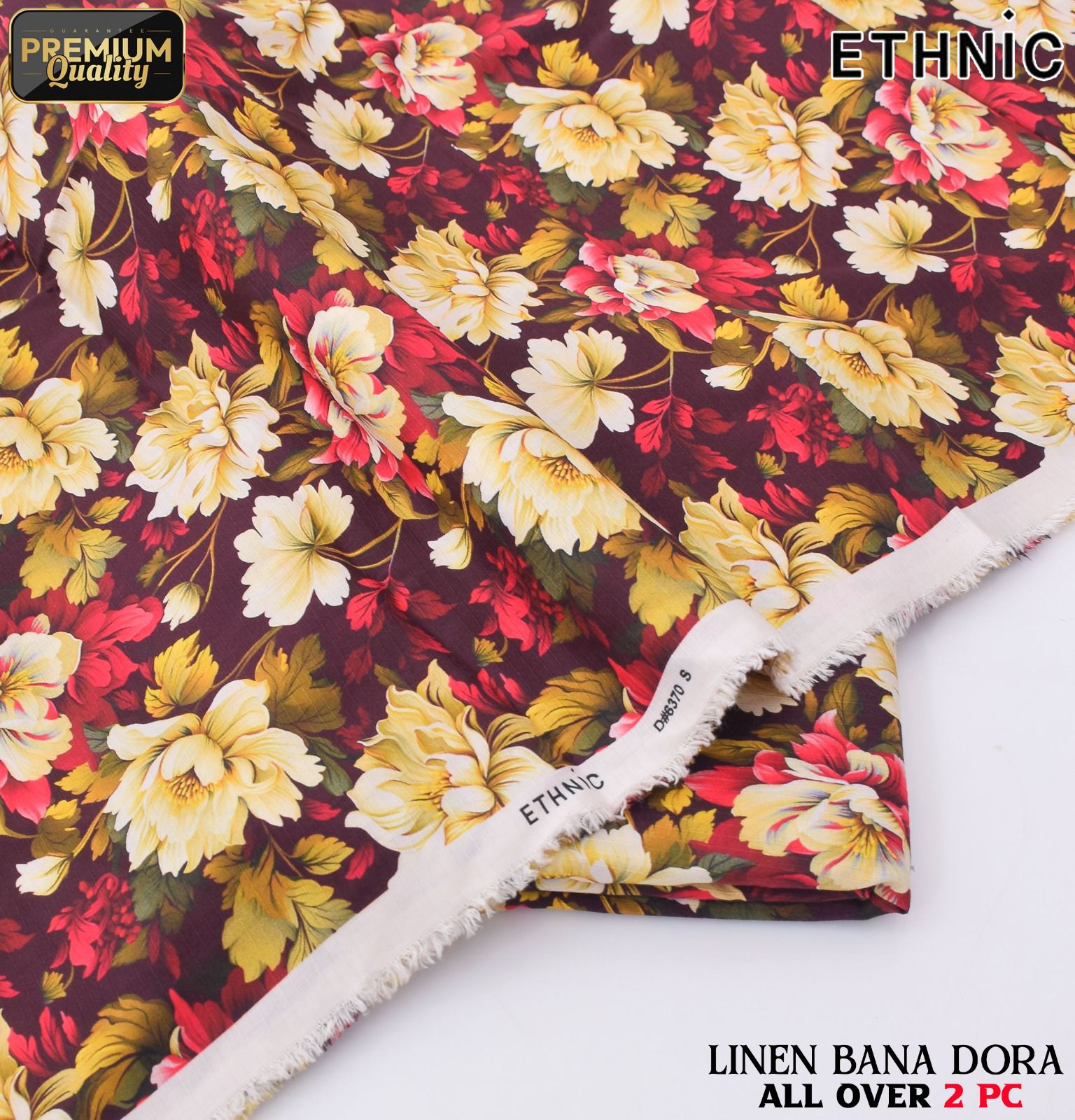 Ethnic+Iznik+Gul Ahmed Airjet Linen Bana Dora 2-Piece Suit