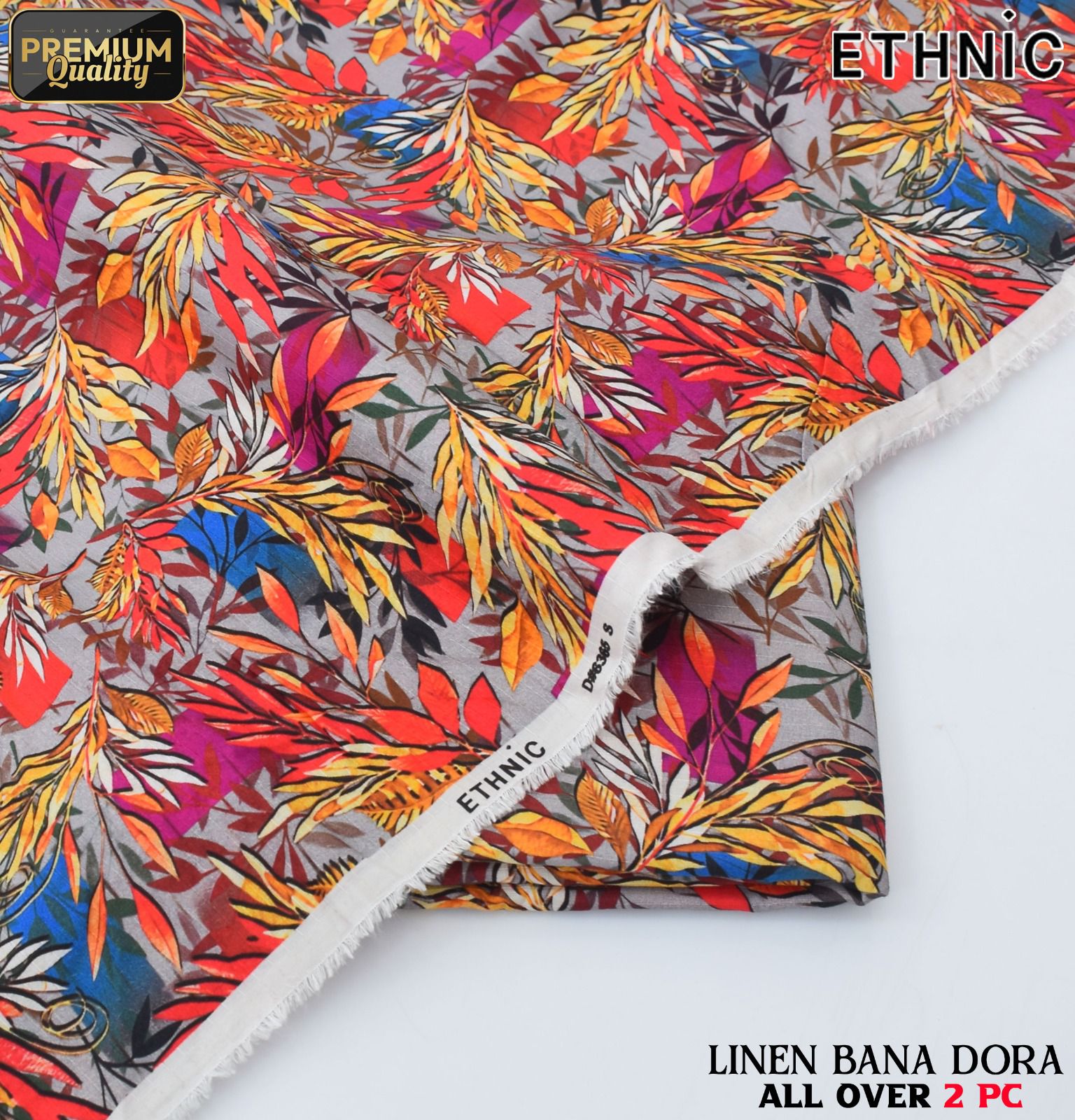 Ethnic+Iznik+Gul Ahmed Airjet Linen Bana Dora 2-Piece Suit