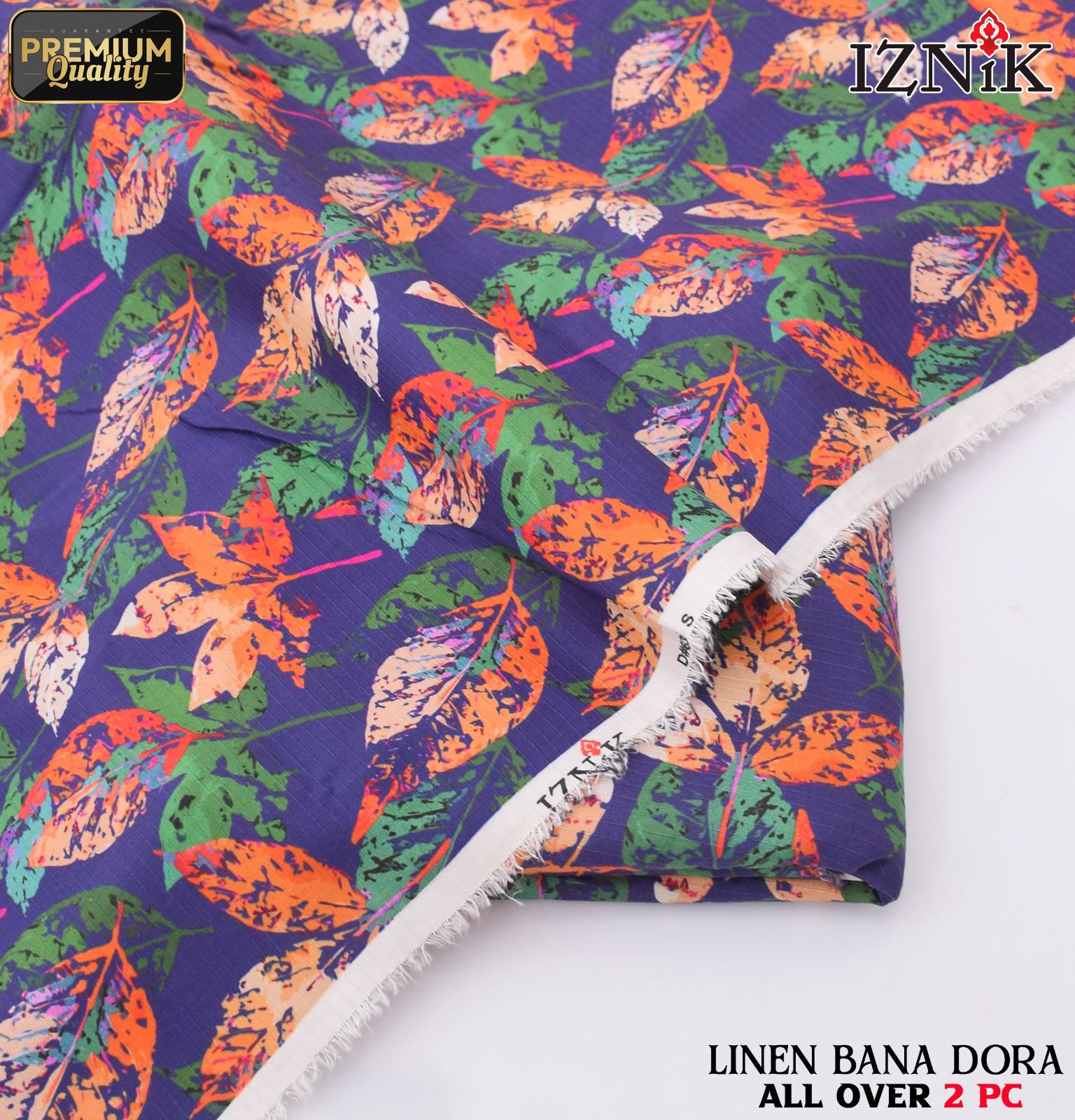 Ethnic+Iznik+Gul Ahmed Airjet Linen Bana Dora 2-Piece Suit