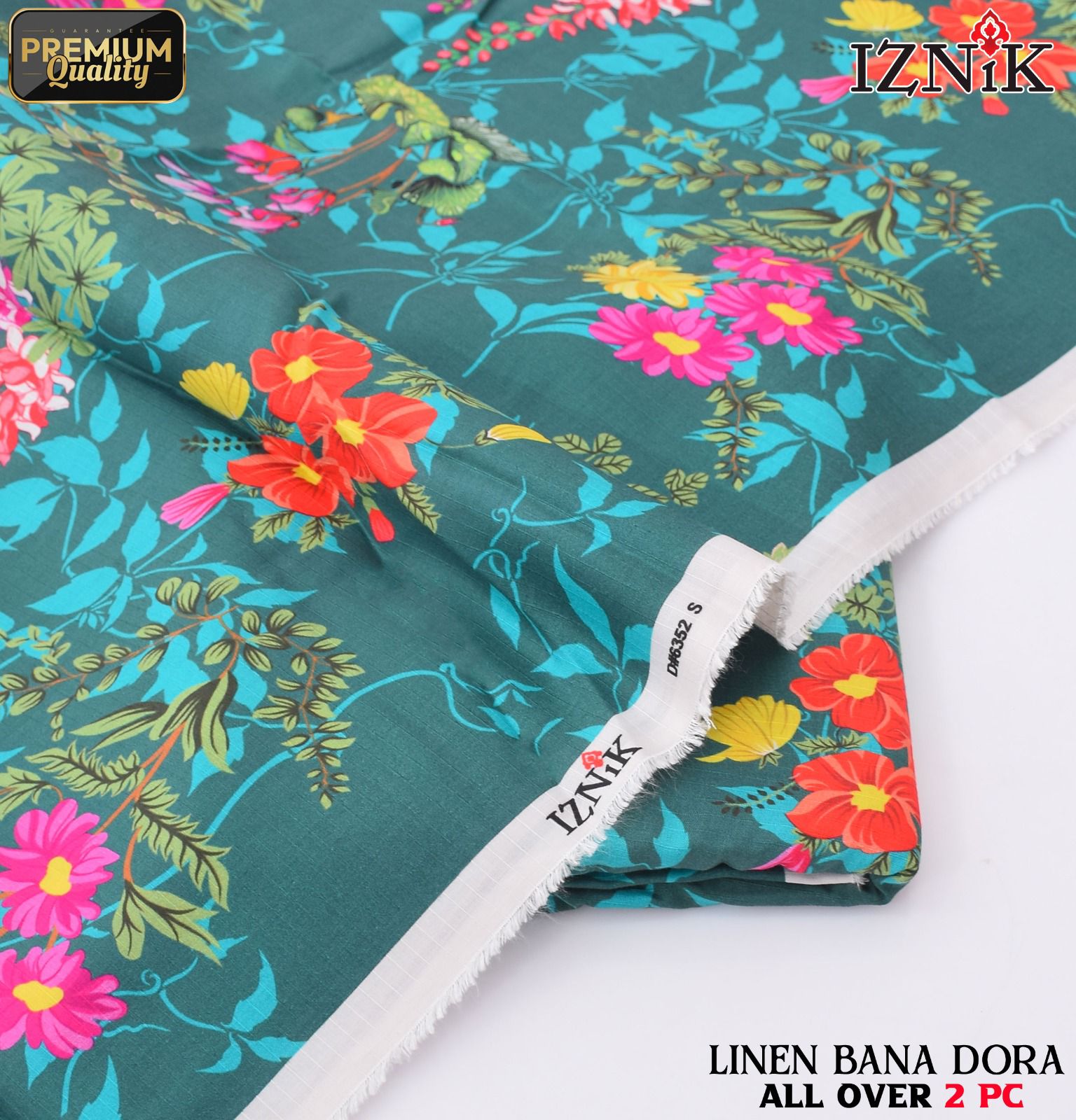 Ethnic+Iznik+Gul Ahmed Airjet Linen Bana Dora 2-Piece Suit