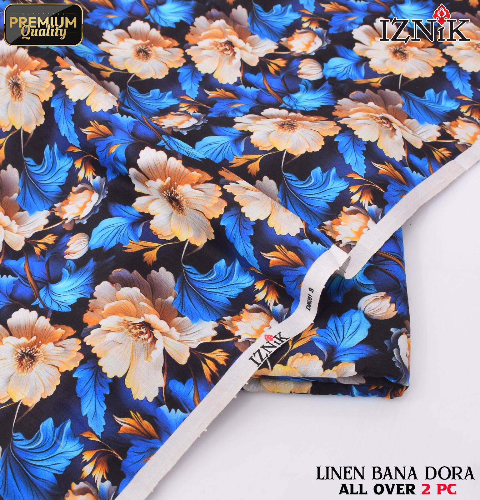 Ethnic+Iznik+Gul Ahmed Airjet Linen Bana Dora 2-Piece Suit