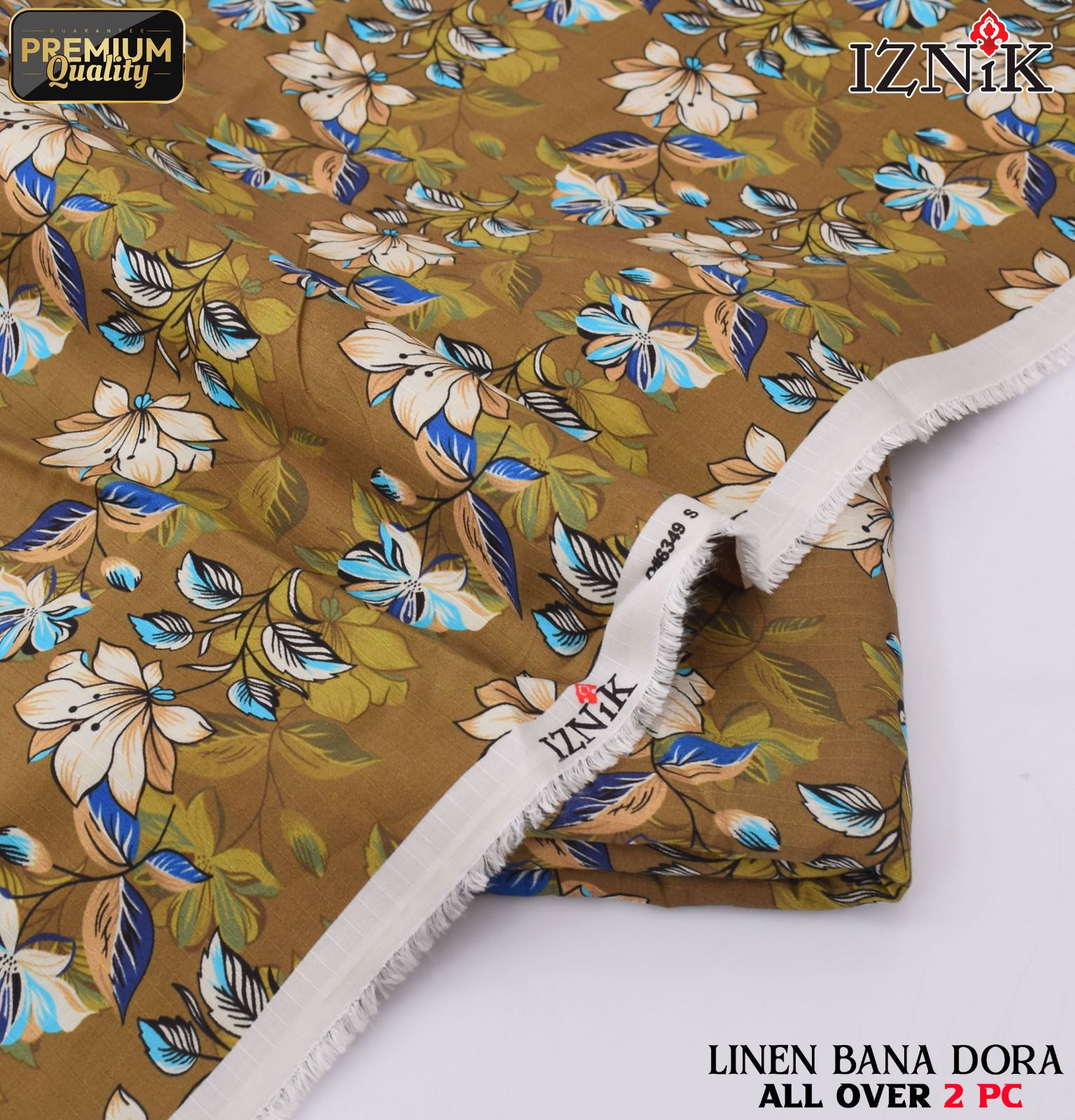 Ethnic+Iznik+Gul Ahmed Airjet Linen Bana Dora 2-Piece Suit
