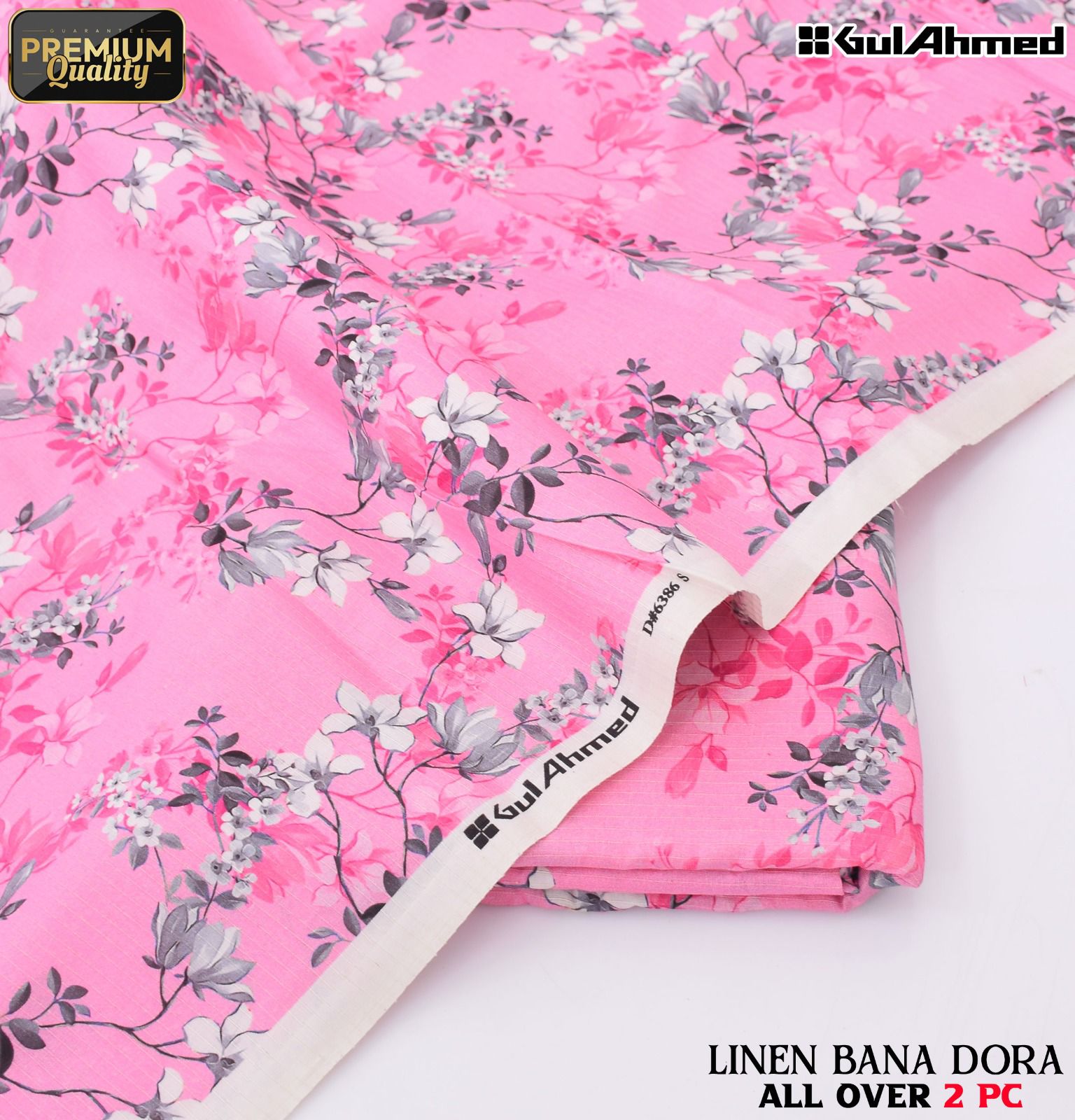 Ethnic+Iznik+Gul Ahmed Airjet Linen Bana Dora 2-Piece Suit