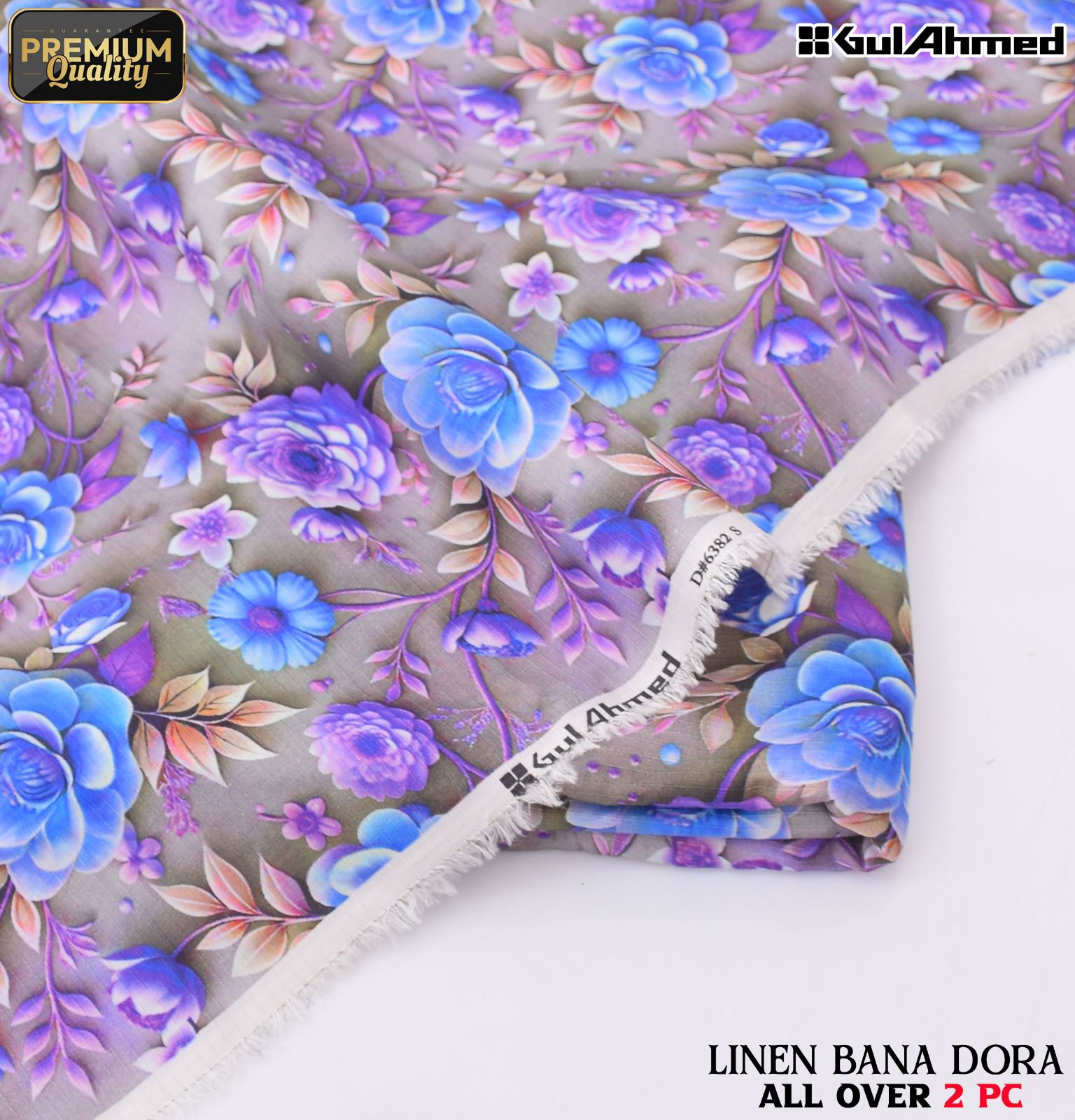 Ethnic+Iznik+Gul Ahmed Airjet Linen Bana Dora 2-Piece Suit