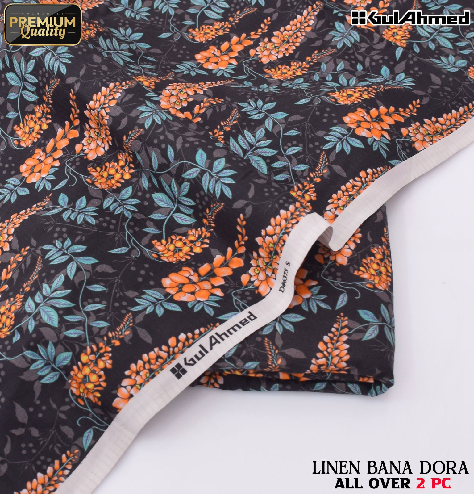 Ethnic+Iznik+Gul Ahmed Airjet Linen Bana Dora 2-Piece Suit