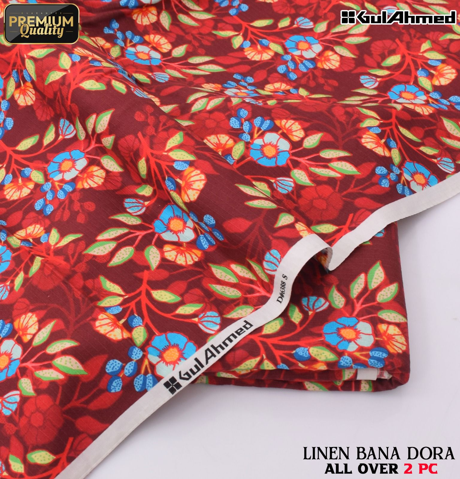 Ethnic+Iznik+Gul Ahmed Airjet Linen Bana Dora 2-Piece Suit