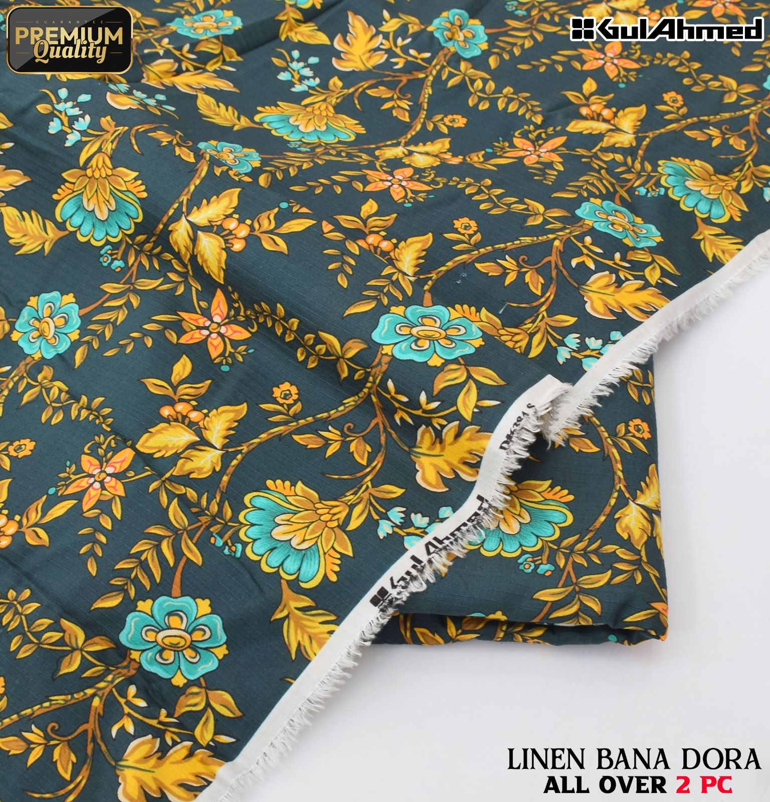 Ethnic+Iznik+Gul Ahmed Airjet Linen Bana Dora 2-Piece Suit