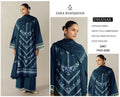 Dhanak Fabric 3-Piece Embroidered Suit