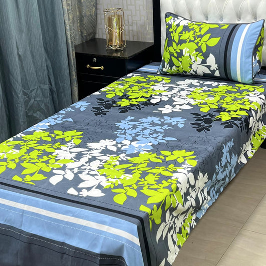3D Crystal Cotton 4-Piece Bedsheet Set
