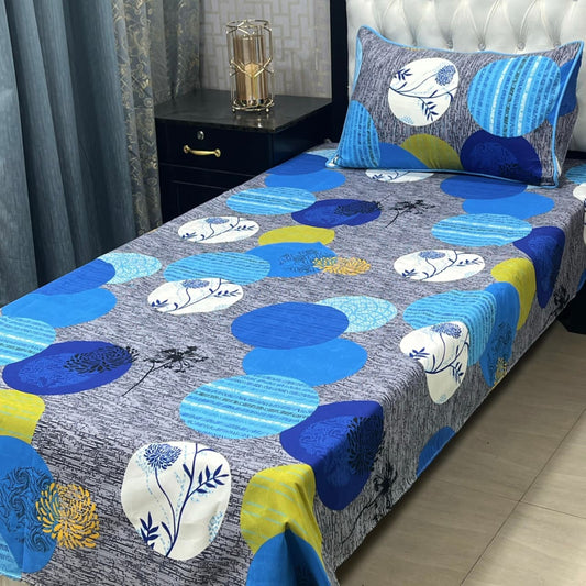 3D Crystal Cotton 4-Piece Bedsheet Set