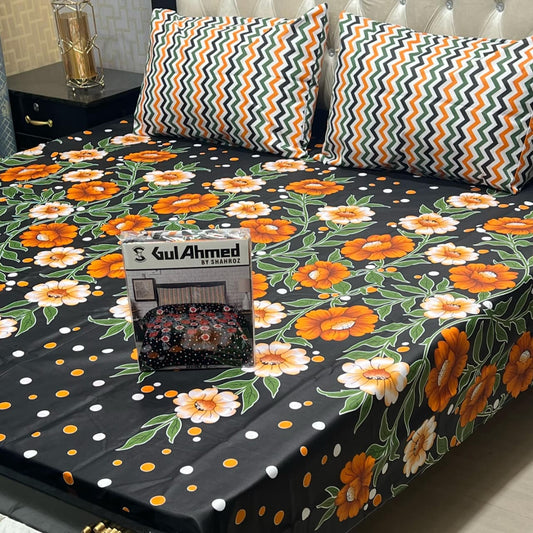 GIFT PACK 3-Piece Cotton Mix Bedsheet Set