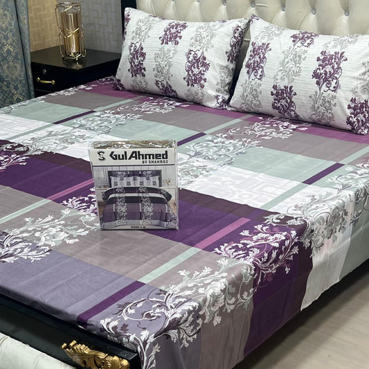 GIFT PACK 3-Piece Cotton Mix Bedsheet Set