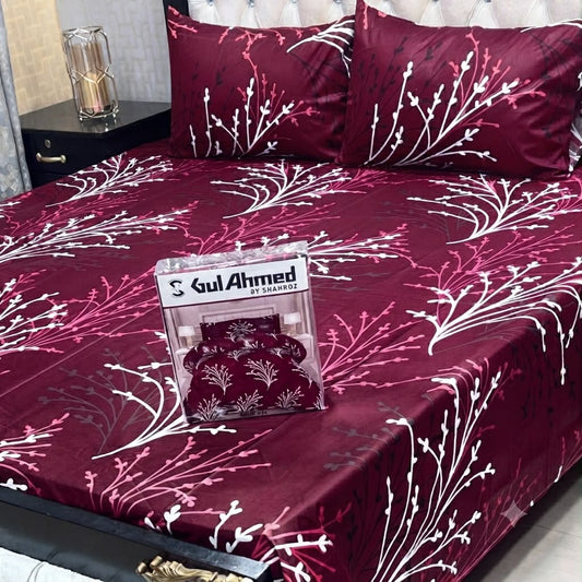 GIFT PACK 3-Piece Cotton Mix Bedsheet Set