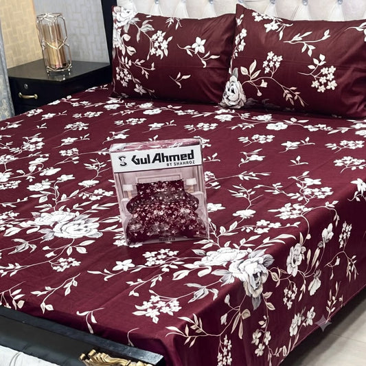 GIFT PACK 3-Piece Cotton Mix Bedsheet Set