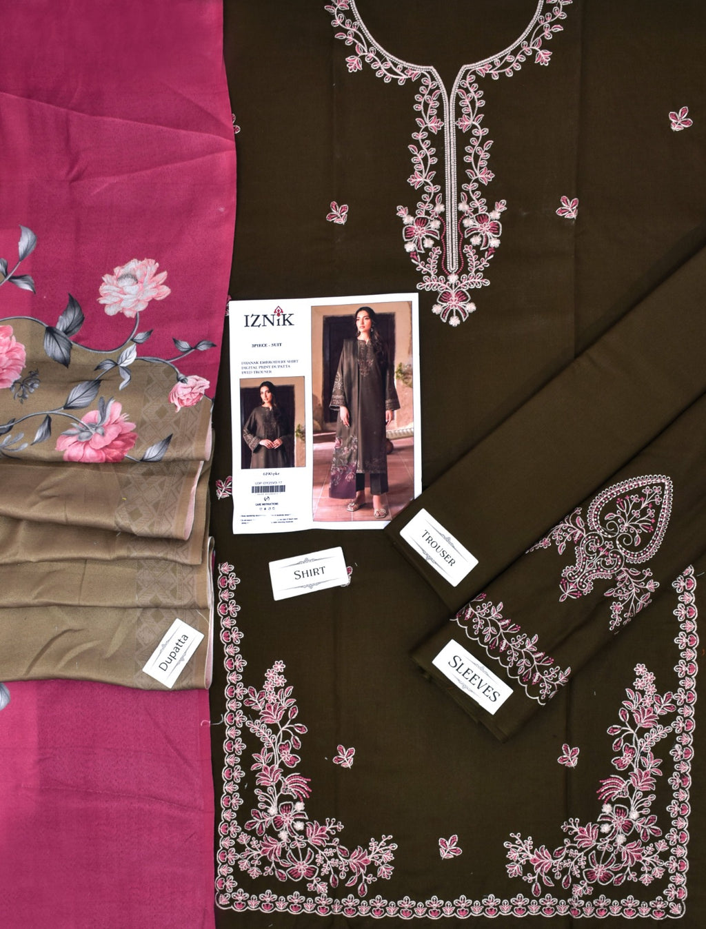 Jazmin-Urge-Asling | Dhanak 3 PC | Embroidered