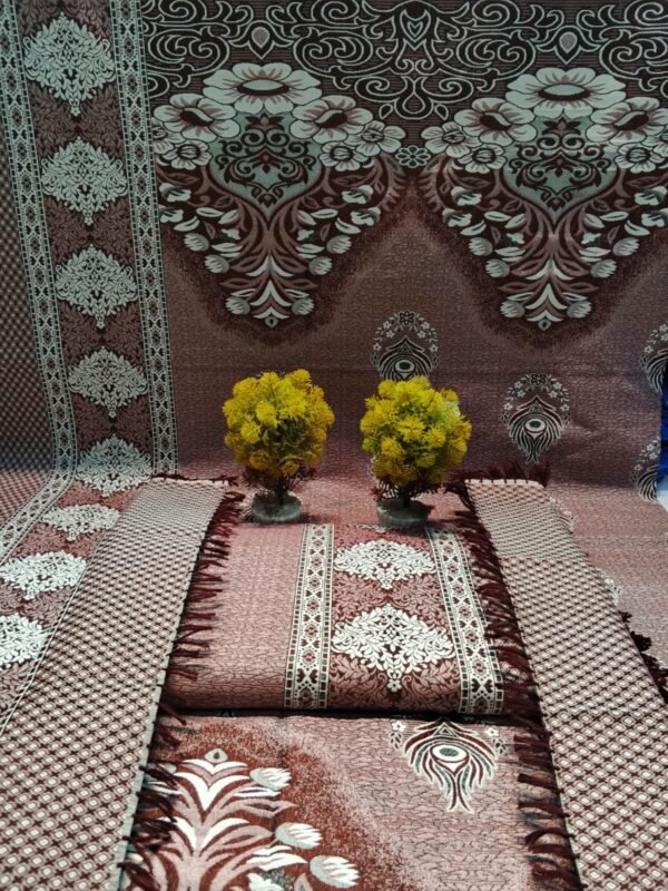 Gul Tex White Multani Double Bedsheet
