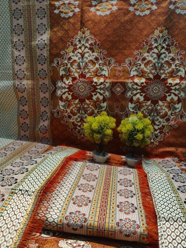 Gul Tex Multani Silk Double Bedsheet
