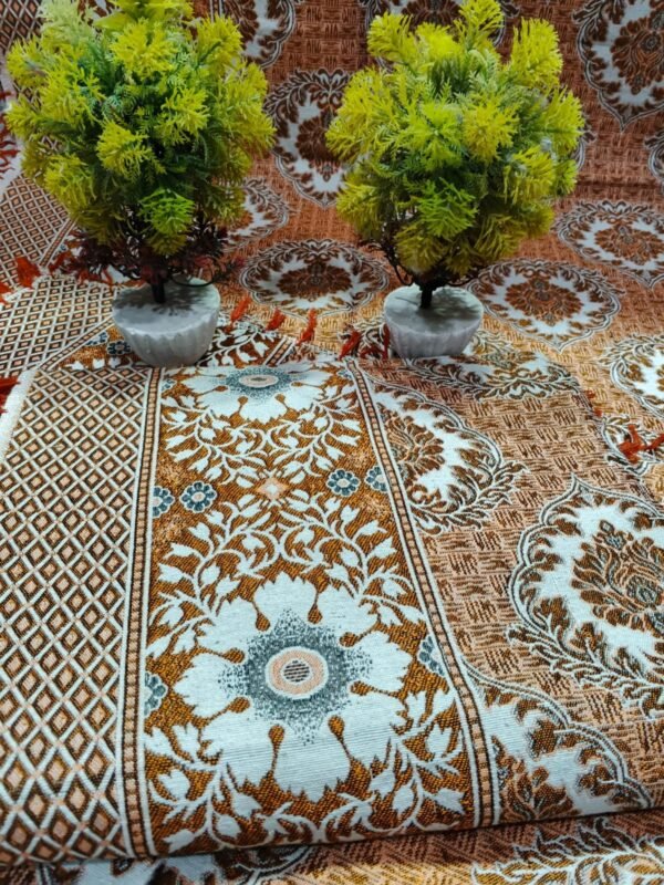 Gul Tex White Batik Multani Single Bedsheet (Jora)