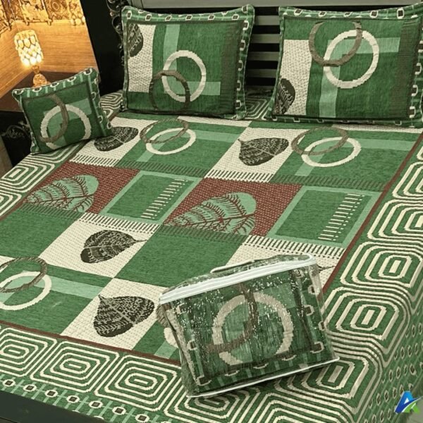 4PIECE VELVET JACQUARD BEDSHEET