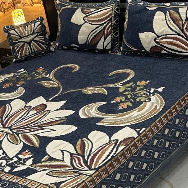 4PIECE VELVET JACQUARD BEDSHEET