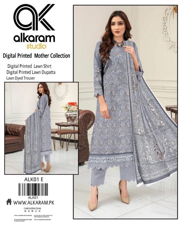 “ALKARAM” Digital Printed 3 PC