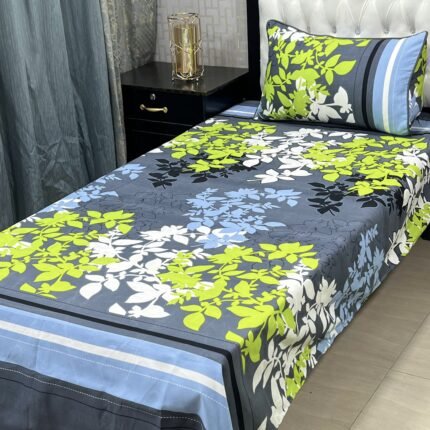 3D-Crystal cotton single pair Bedsheet
